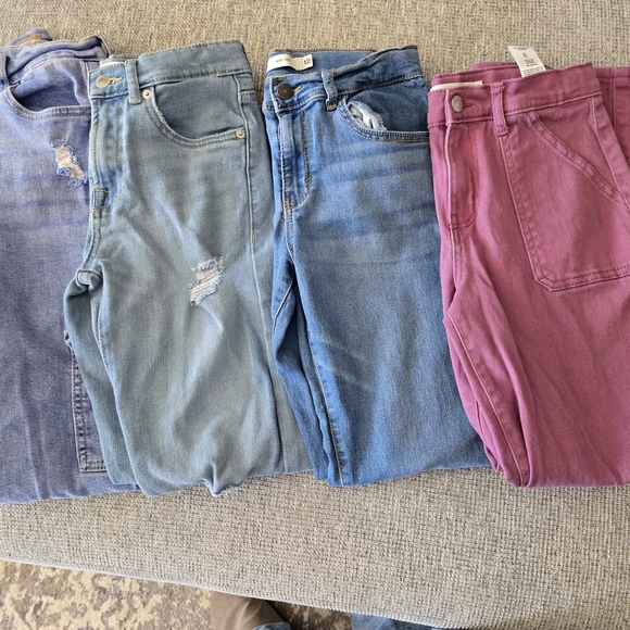 JUSTICE And LEVIS Bundle *all 4* Girls Size 12 - Picture 2 of 4